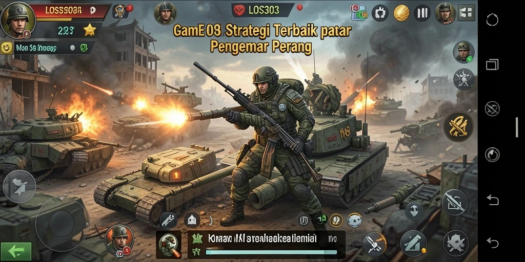 Tampilan gameplay menarik dari game strategi LOS303.
