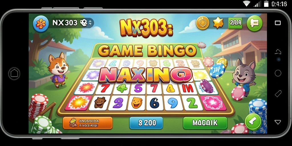 Gameplay NX303 yang menarik dengan suasana Bingo yang mendebarkan.